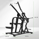 Spēka trenažieris TUNTURI Platinum Wide Lat Pulldown Plate loaded V-series